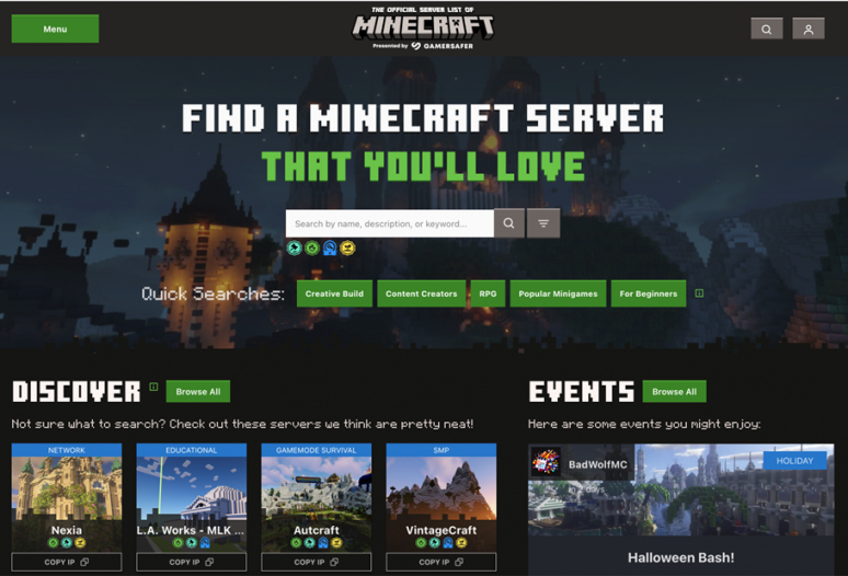 FindMCServer.com: A Game-Changer for Minecraft Servers and Fans ...